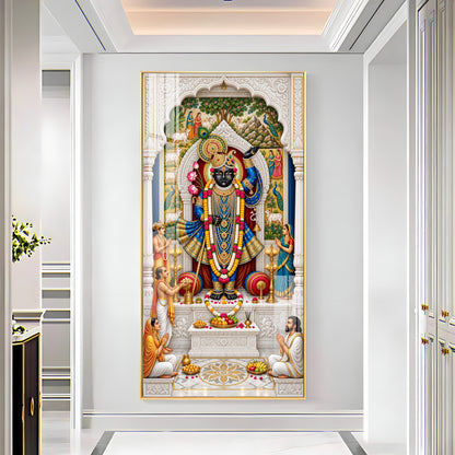Divine Shrinathji Premium Acrylic Vertical Wall Art