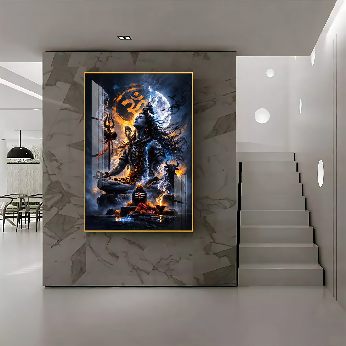 Shambhu Premium Acrylic Vertical Wall Art