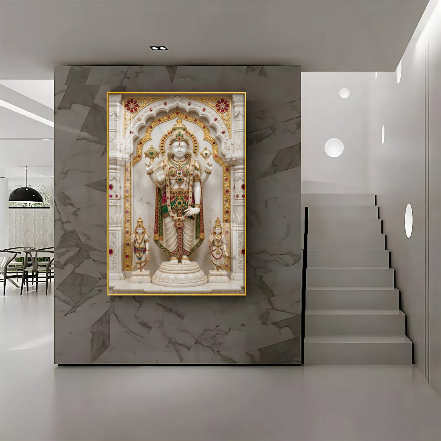 Spiritual Hindu Lord Premium Acrylic Vertical Wall Art