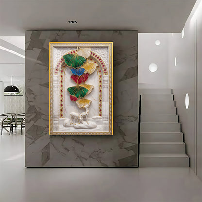 Elegant Feather Premium Acrylic Vertical Wall Art