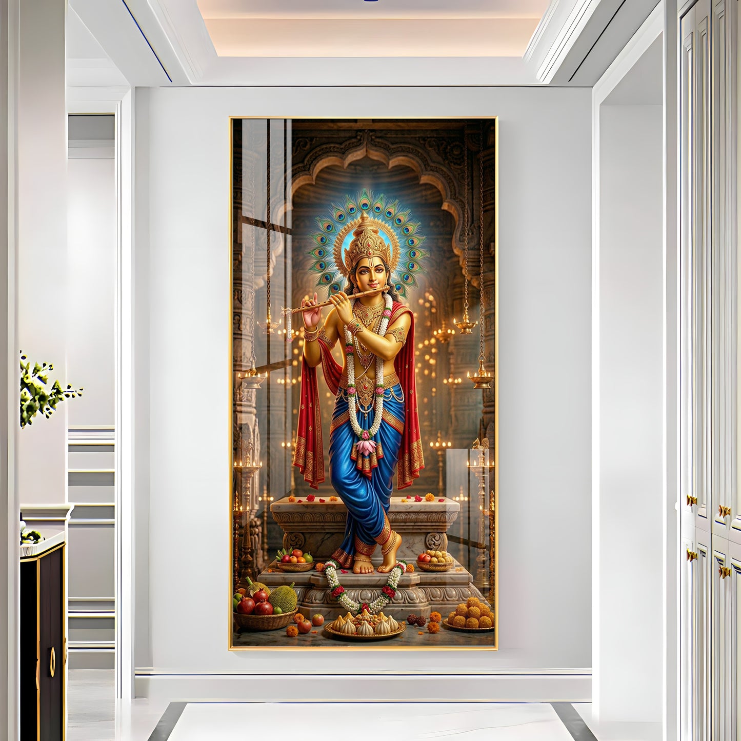 Shiv Putra Ganesh Ji Premium Acrylic Vertical Wall Art