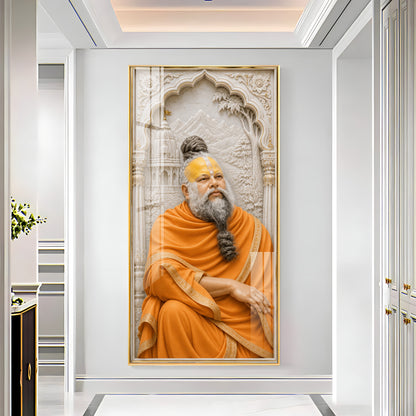 Sant Shri Premanand Ji Maharaj Premium Acrylic Vertical Wall Art
