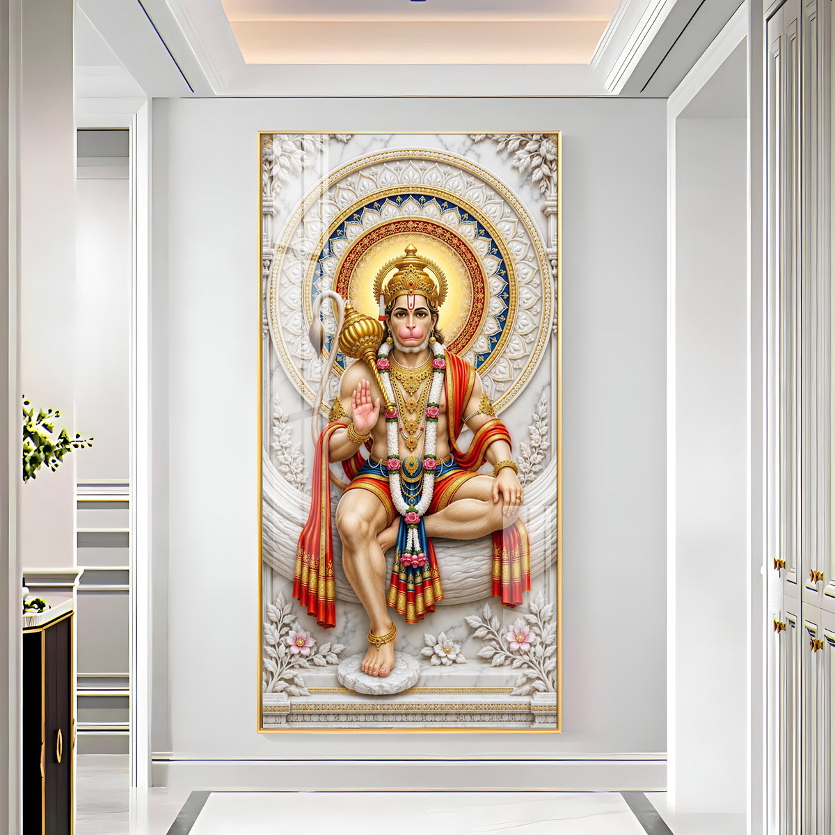 Sankat Mochan Premium Acrylic Vertical Wall Art