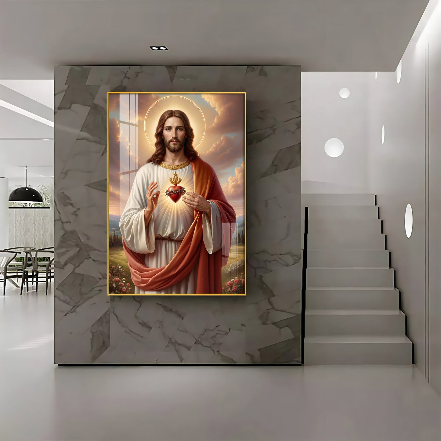 Emblem of Divine Love Premium Acrylic Vertical Wall Art