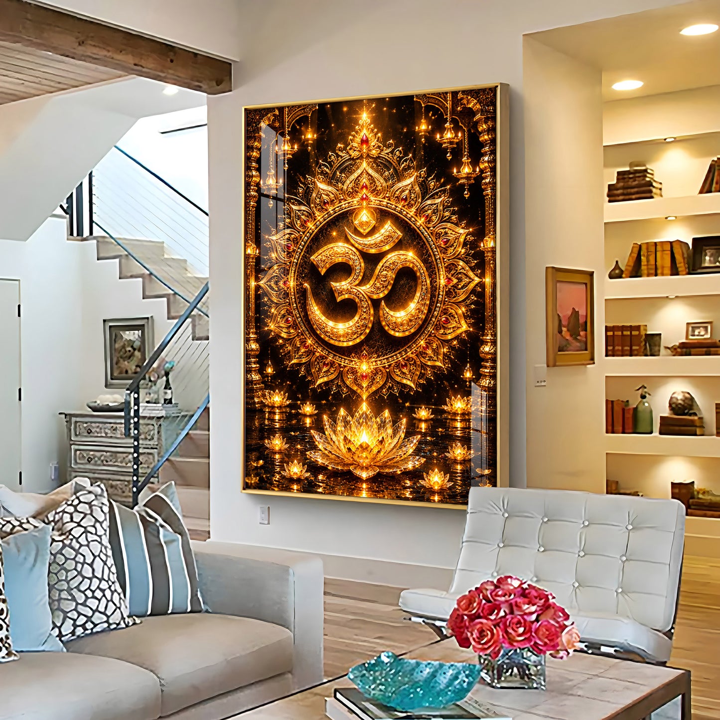 Om Symbol Premium Acrylic Vertical Wall Art