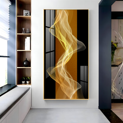 Energetic Etheric Waves Premium Acrylic Vertical Wall Art