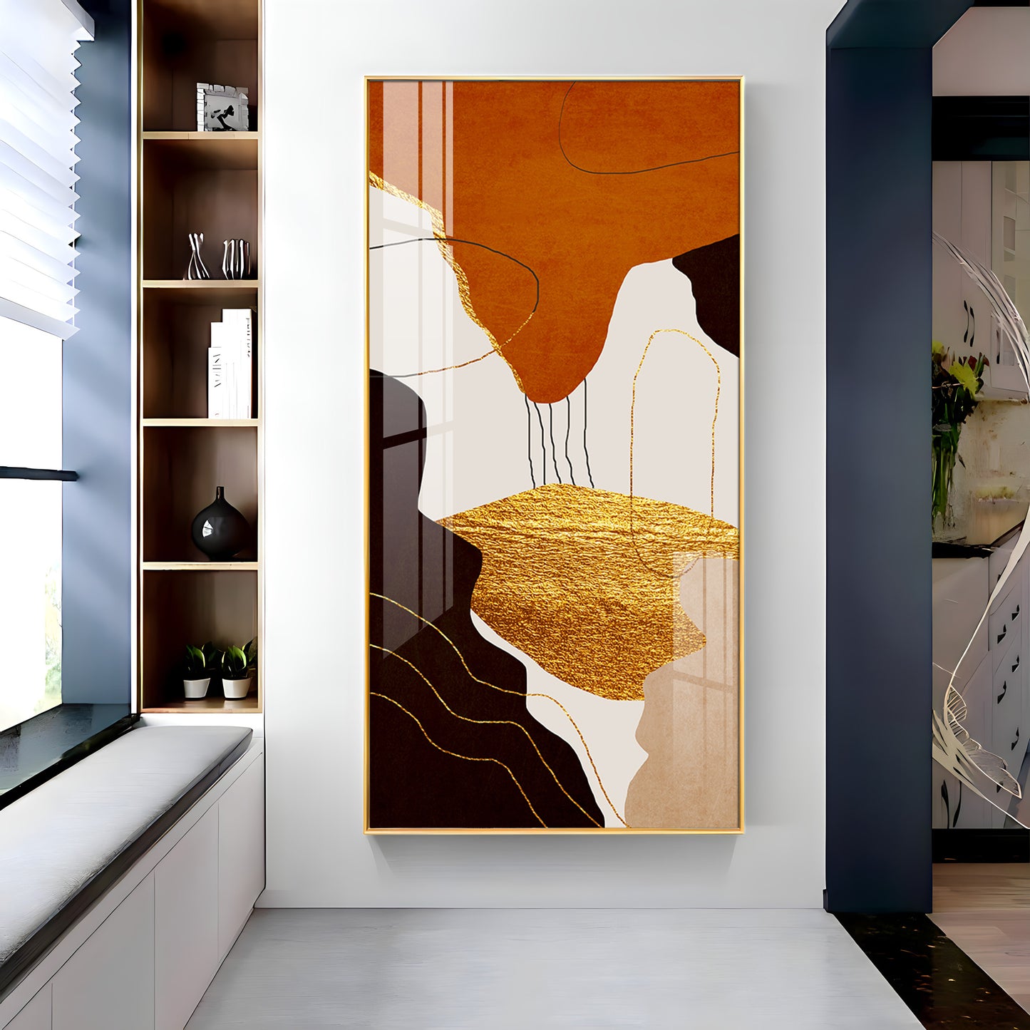 Eternal Waves Modern Abstract Premium Acrylic Vertical Wall Art