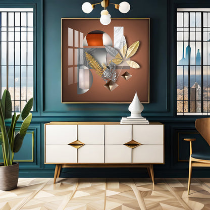 Nature's Luxe Harmony Premium Acrylic Square Wall Art