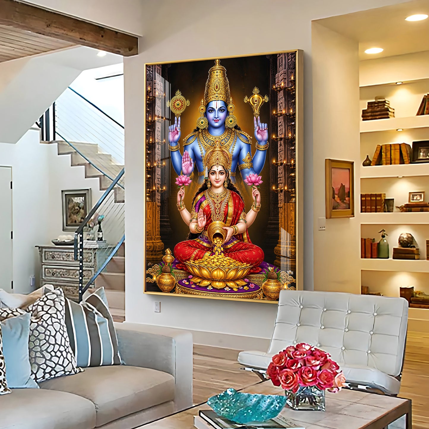 Lord Venkateswara Swamy Premium Acrylic Vertical Wall Art