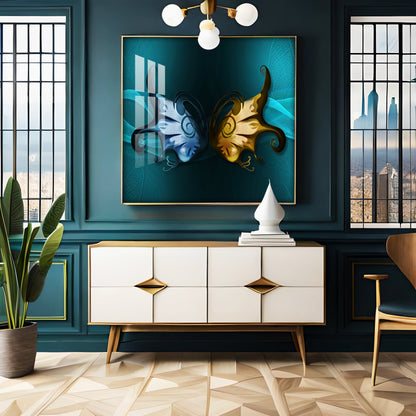 Butterfly Wings Premium Acrylic Square Wall Art