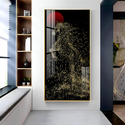 Dazzling Silver Horse Premium Acrylic Vertical Wall Art