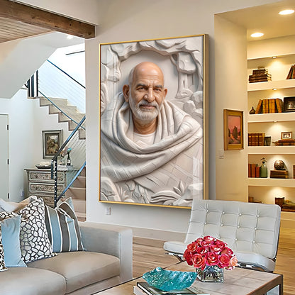 Neem Karoli Baba Ji Premium Acrylic Vertical Wall Art