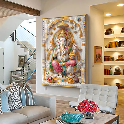 Mangal Murti Ganapati Premium Acrylic Vertical Wall Art