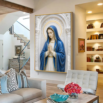 Praying Mother Mary Premium Acrylic Vertical Wall Art