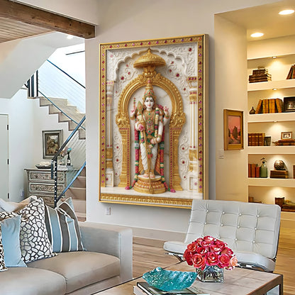Lord Murugan Ji Premium Acrylic Vertical Wall Art