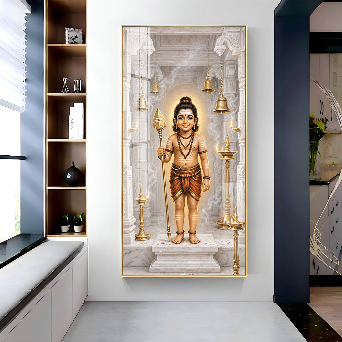 Child Lord Murugan Premium Acrylic Vertical Wall Art