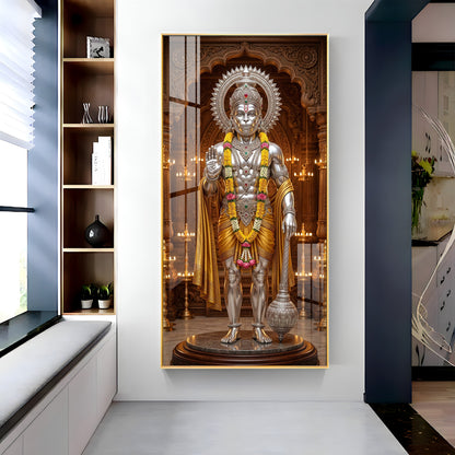 Jay Bajrangbali Premium Acrylic Vertical Wall Art