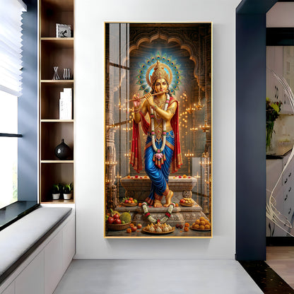 Shiv Putra Ganesh Ji Premium Acrylic Vertical Wall Art