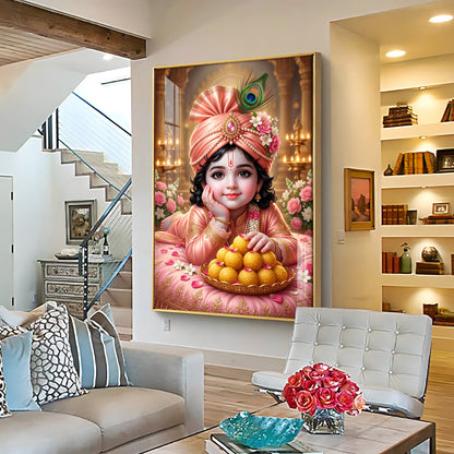 Little Kanha Ji Premium Acrylic Vertical Wall Art