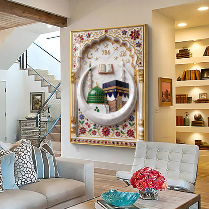 Allah Makka Madina Premium Acrylic Vertical Wall Art