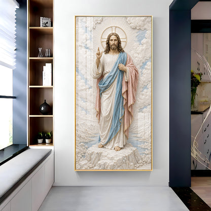 Jesus Christ Divine Premium Acrylic Vertical Wall Art