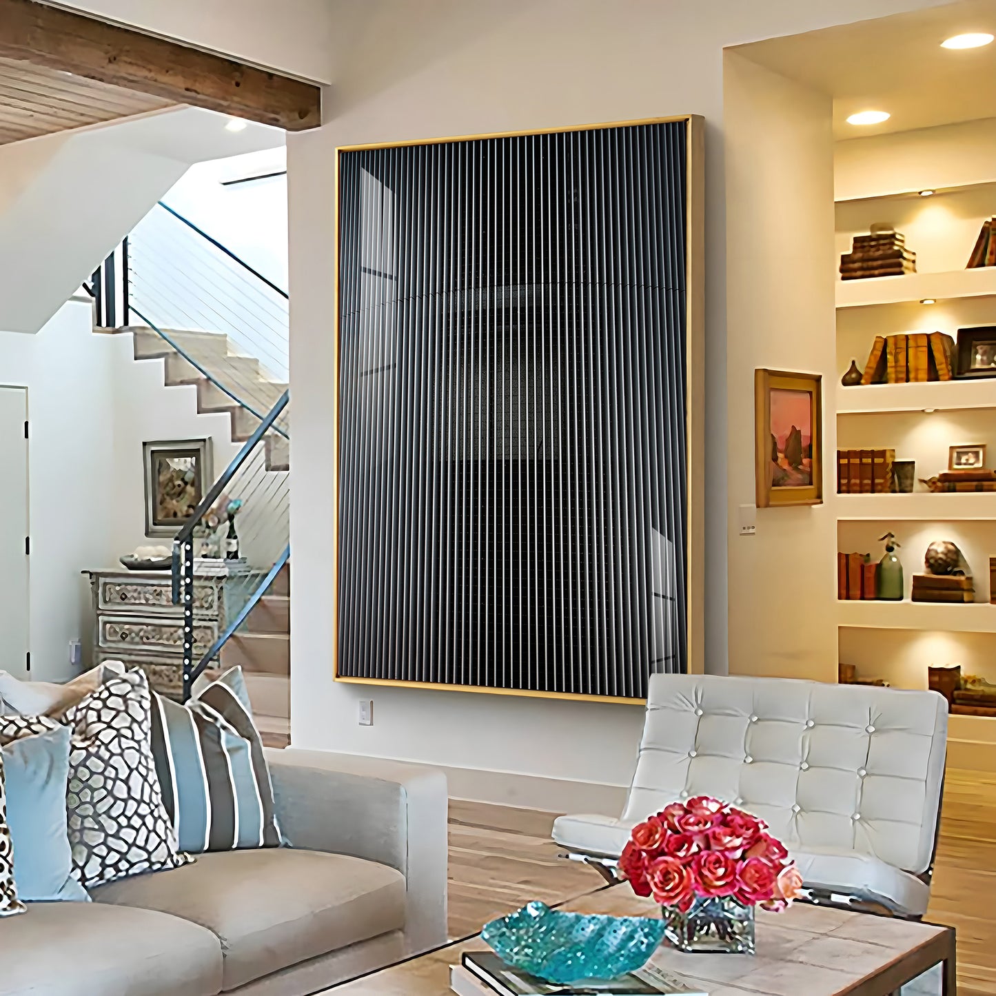 Grayscale Surface Premium Acrylic Vertical Wall Art