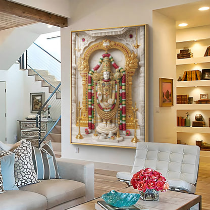 Divine Shree Venkateswara Premium Acrylic Vertical Wall Art