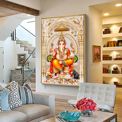 Siddhivinayak Premium Acrylic Vertical Wall Art
