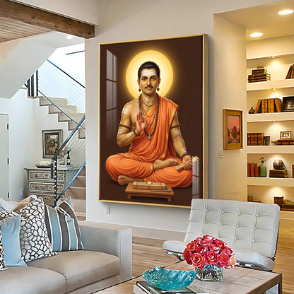 Shri Basaveshwara Premium Acrylic Vertical Wall Art