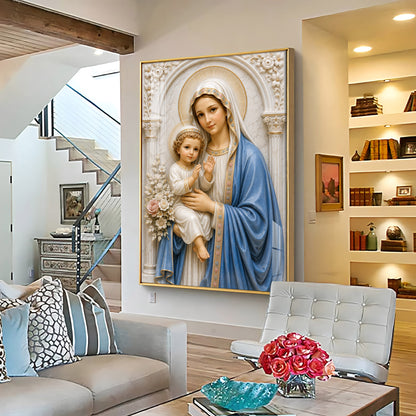 Divine Mother Mary Premium Acrylic Vertical Wall Art
