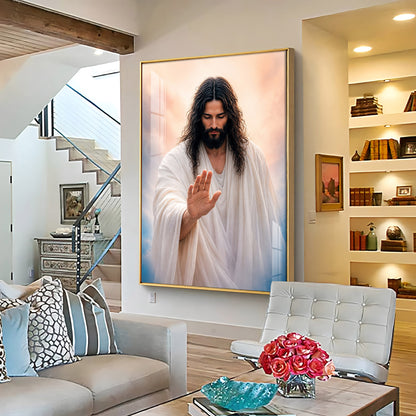 Depicting Jesus Christ Premium Acrylic Vertical Wall Art