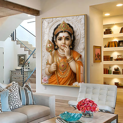 Bala Murugan Premium Acrylic Vertical Wall Art