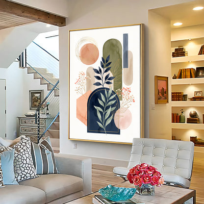 Boho Botanical Arches Premium Acrylic Vertical Wall Art