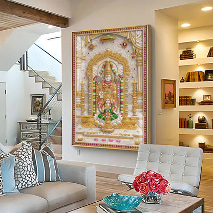 Hindu God Tirupati Venkatachalapathy Premium Acrylic Vertical Wall Art