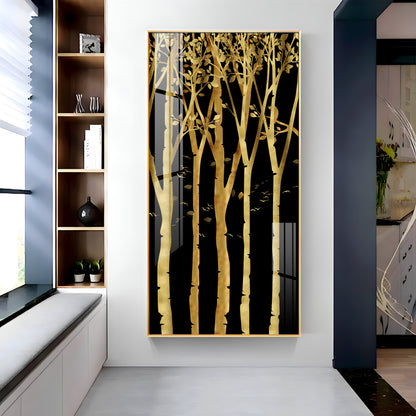 Flowers Abstract Landscape Premium Acrylic Vertical Wall Art