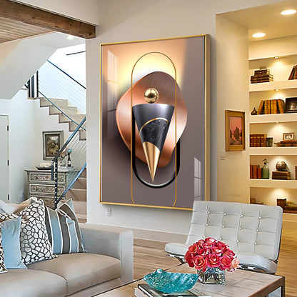 Visualization Of Geometric Premium Acrylic Vertical Wall Art