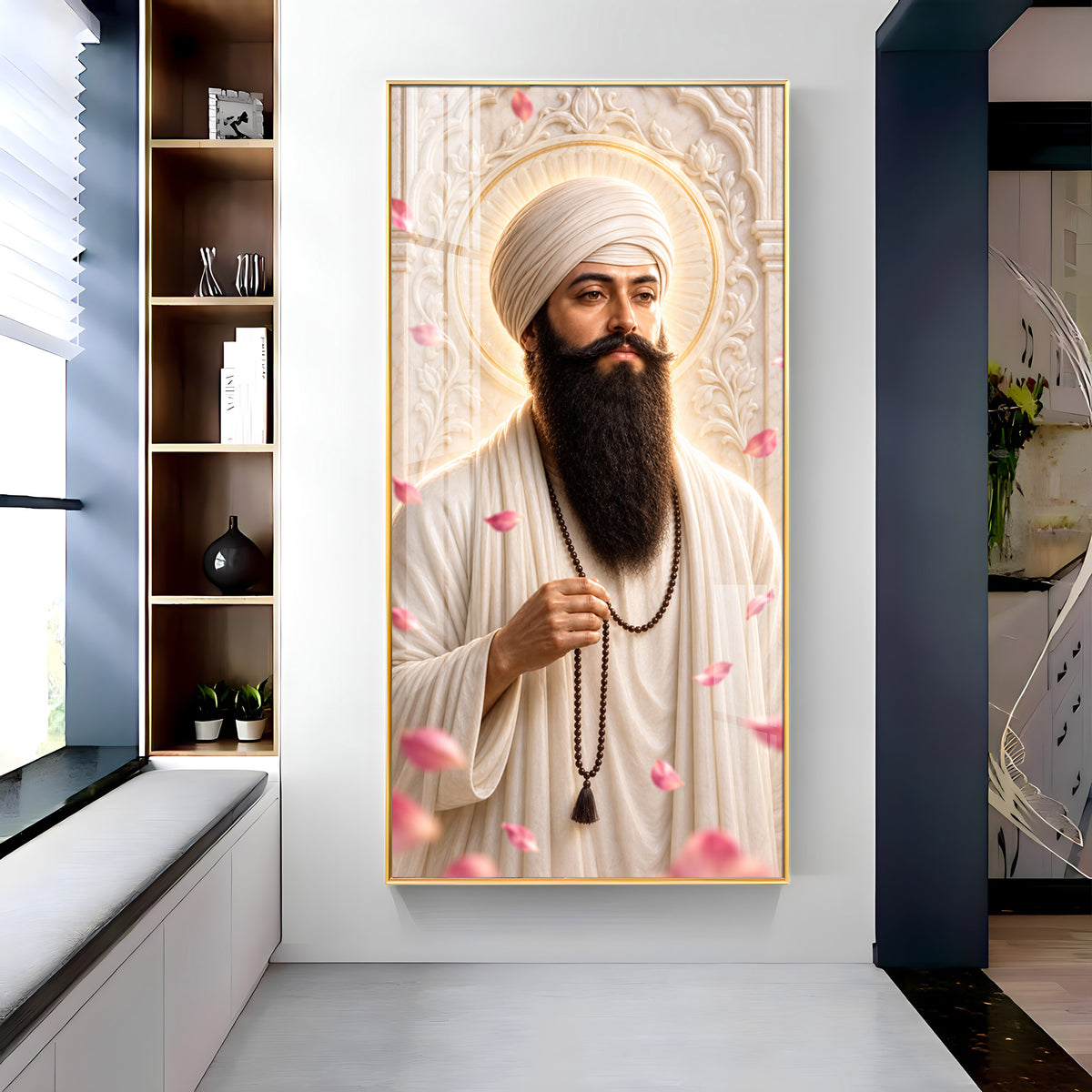Guru Ram Das Ji Premium Acrylic Vertical Wall Art