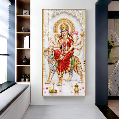 Maa Ambika Premium Acrylic Vertical Wall Art