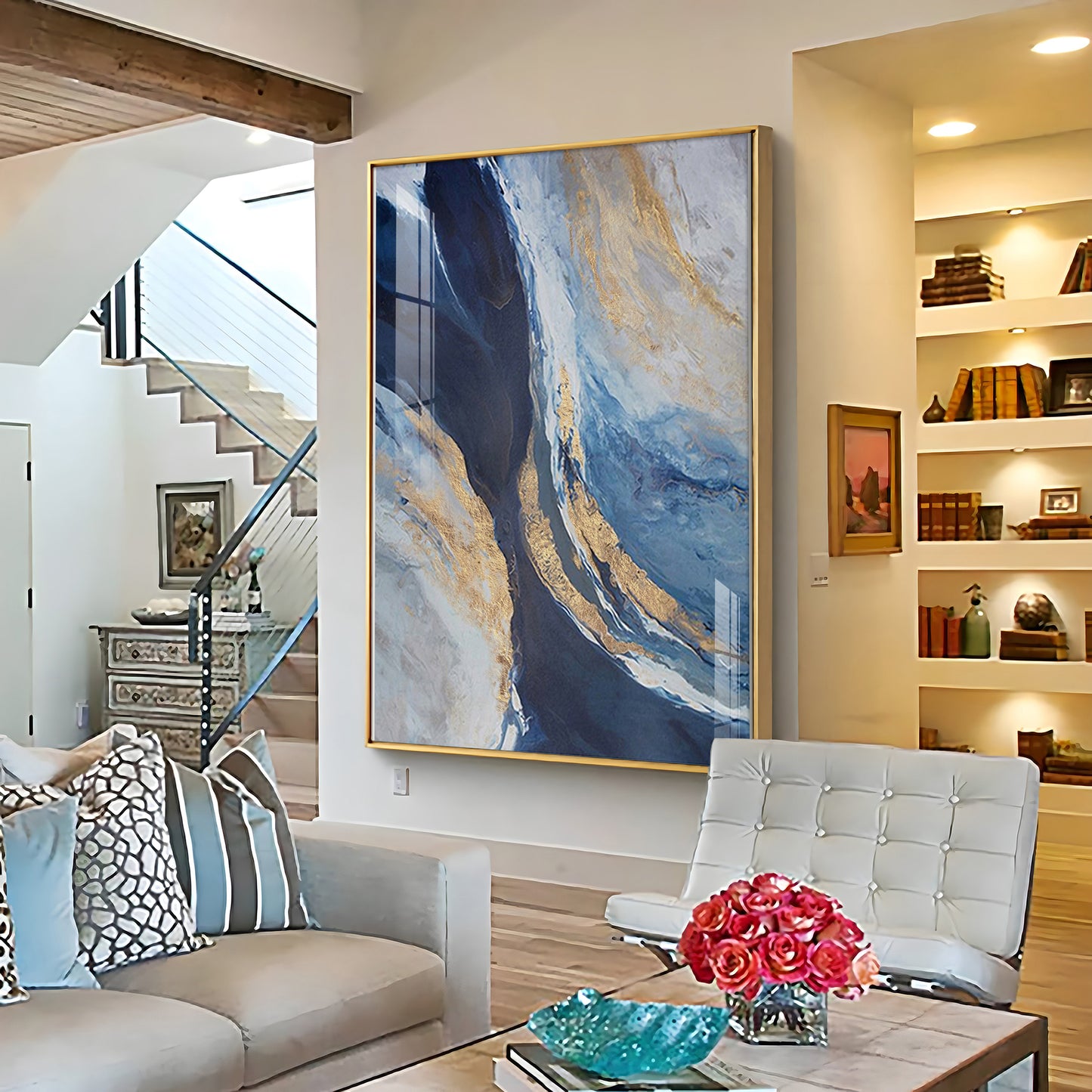 Ocean Magic Abstract Premium Acrylic Vertical Wall Art