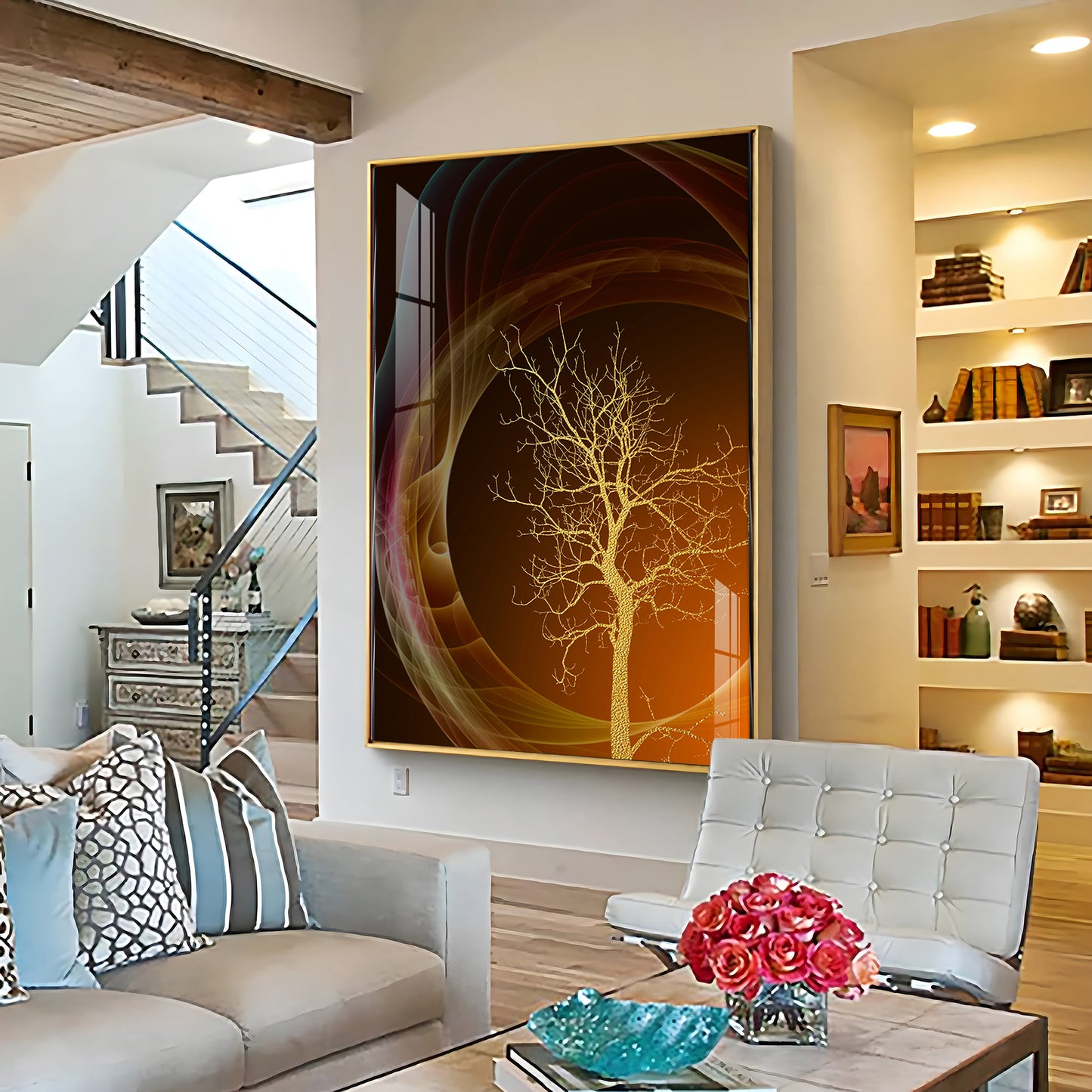 Bare Tree Premium Acrylic Vertical Wall Art