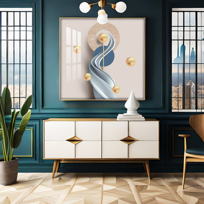 Modern Minimalist Geometric Premium Acrylic Square Wall Art