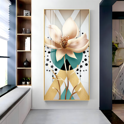 Abstract Flower Premium Acrylic Vertical Wall Art
