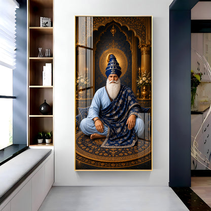 Spiritual Guru Hargobind Ji Premium Acrylic Vertical Wall Art