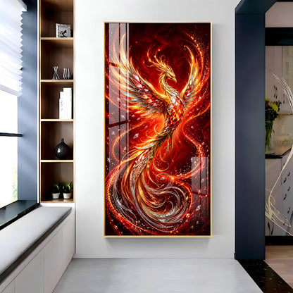 Beautiful Phoenix Premium Acrylic Vertical Wall Art