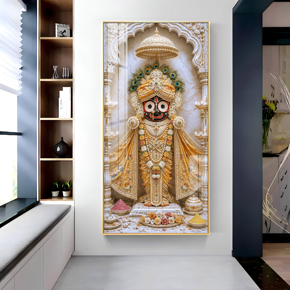 Sacred Jagannath Premium Acrylic Vertical Wall Art
