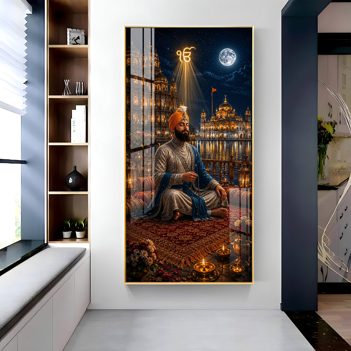 Harmandir Sahib Ji Premium Acrylic Vertical Wall Art