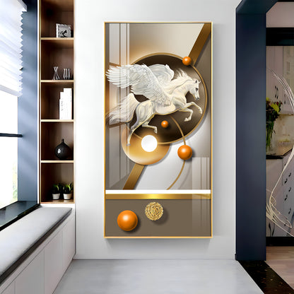 Flying Horse Premium Acrylic Vertical Wall Art