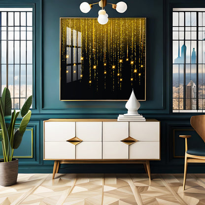 Gold Star Premium Acrylic Square Wall Art