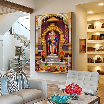 Palani Raja Lord Murugan Premium Acrylic Vertical Wall Art