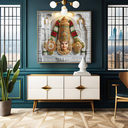 Lord Perumal Premium Acrylic Square Wall Art